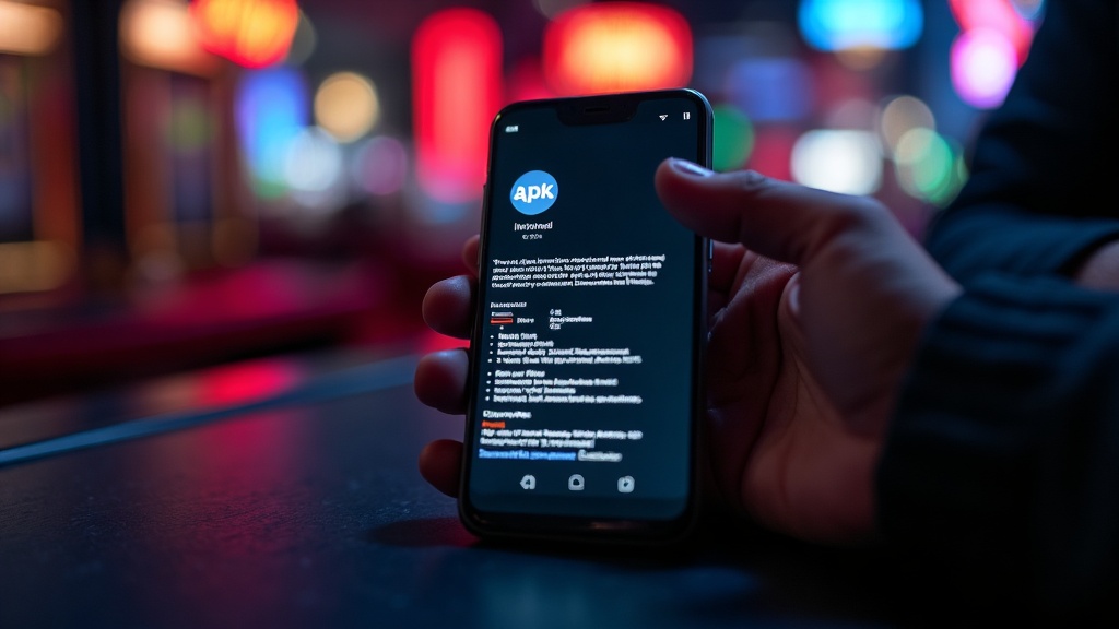 Android phone showing a safe casino APK installation screen